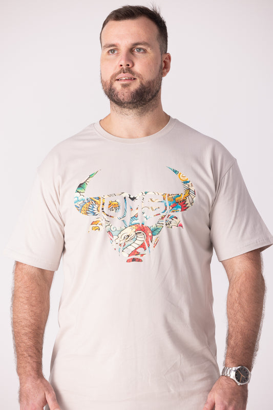 Old Man Strength Original Range - Japanese Bone T-Shirt