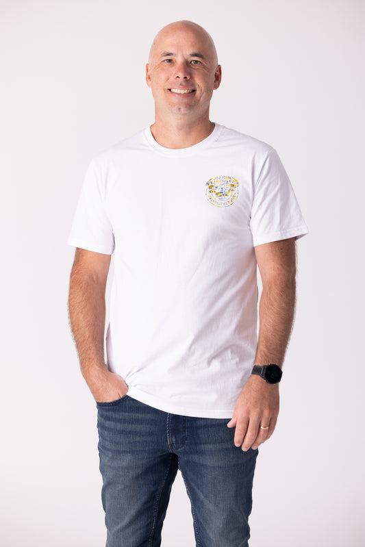 Old Man Strength Original Range - Zed Graff White T-shirt