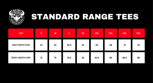 Old Man Strength Standard Range - Orange Bull T-Shirt