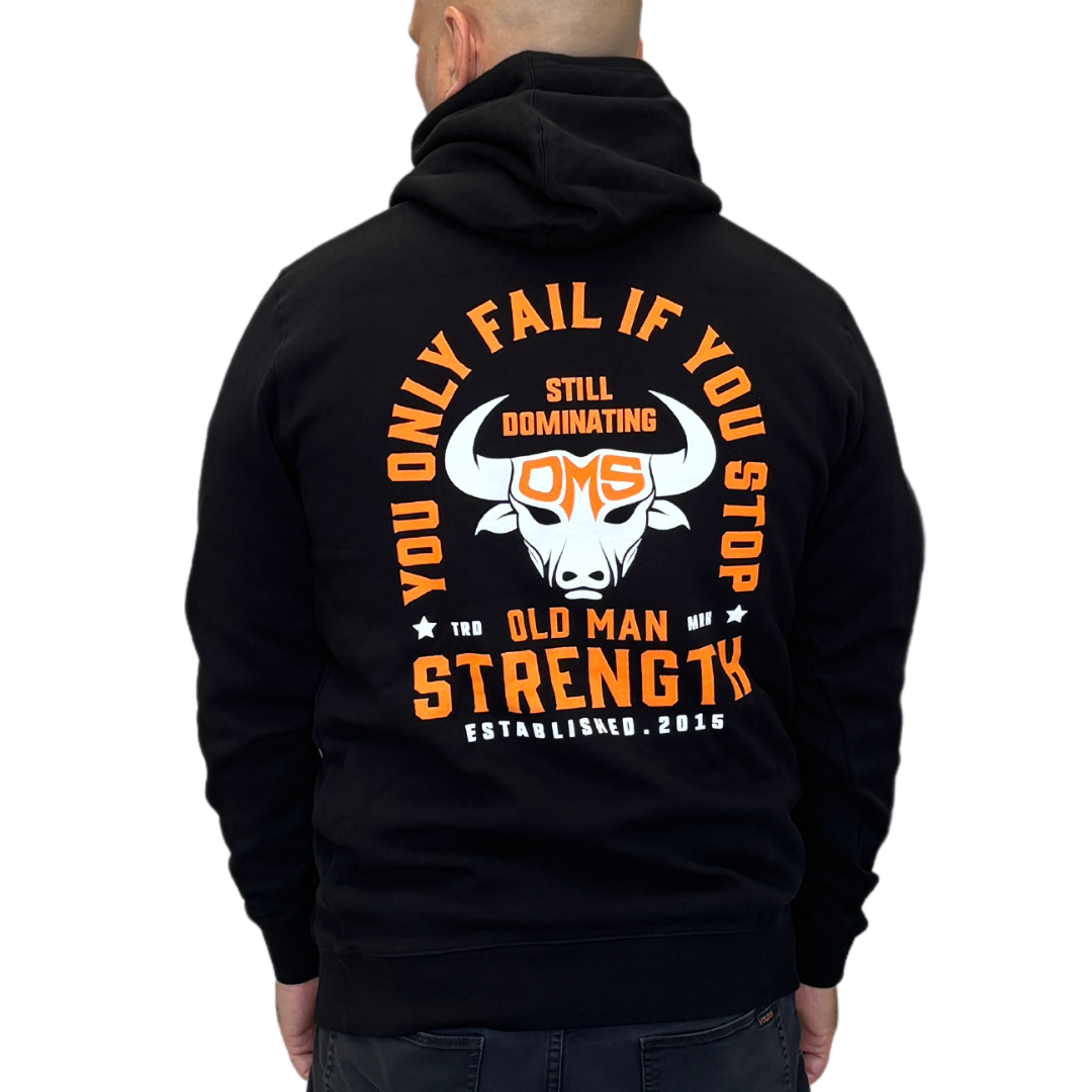 Old Man Strength Original Range Hoodie - Dominating (PREORDER - DESPATCHED 8-11 JULY)