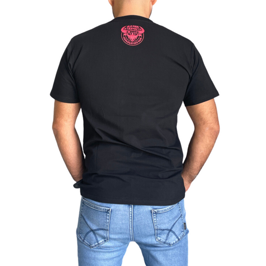 Old Man Strength Standard Range - Maroon & Yellow T-Shirt