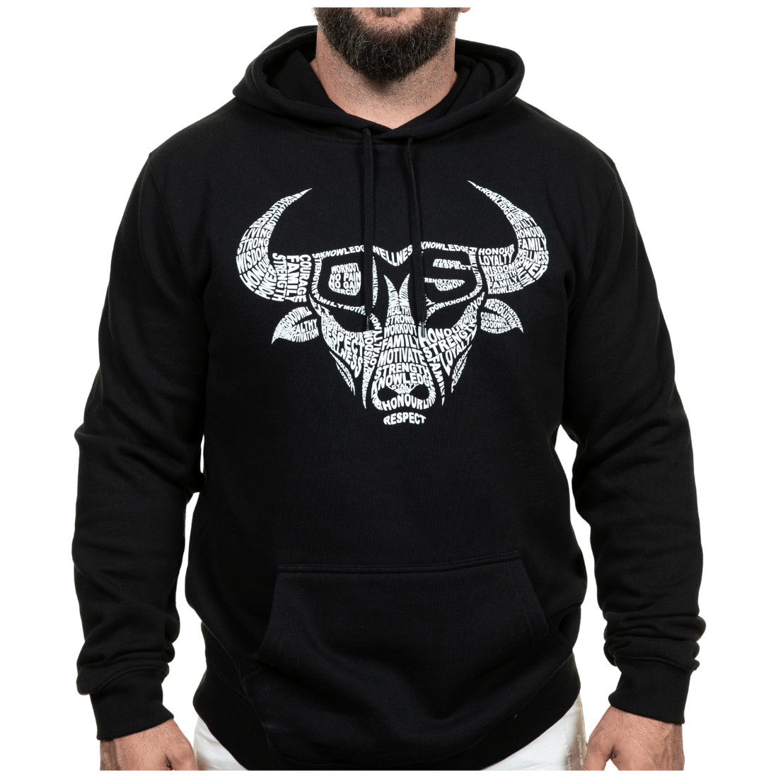 hoodie, sweatshirt, pullover, jumper, workout jumper, gym gear, words bull, words hoodie, words, bull jumper, bull sweater, bull hoodie