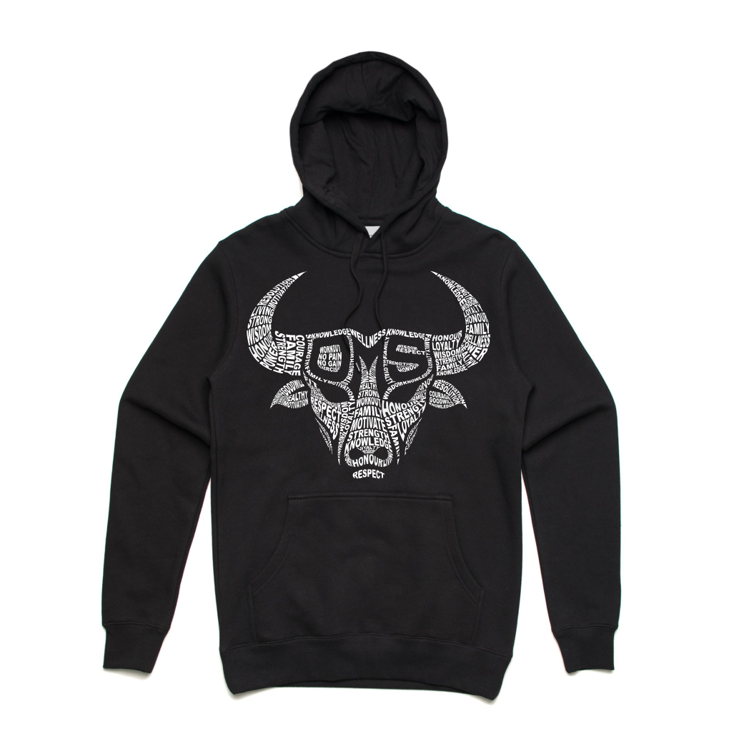 hoodie, sweatshirt, pullover, jumper, workout jumper, gym gear, words bull, words hoodie, words, bull jumper, bull sweater, bull hoodie