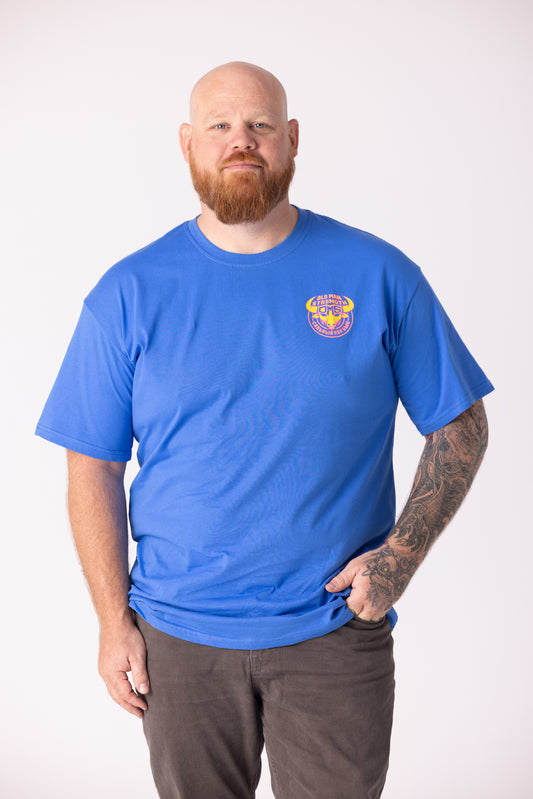 Old Man Strength Original Range - Classic Royal Blue T-Shirt