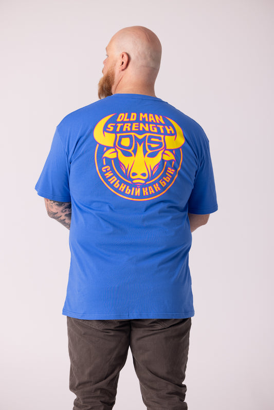 Old Man Strength Original Range - Classic Royal Blue T-Shirt