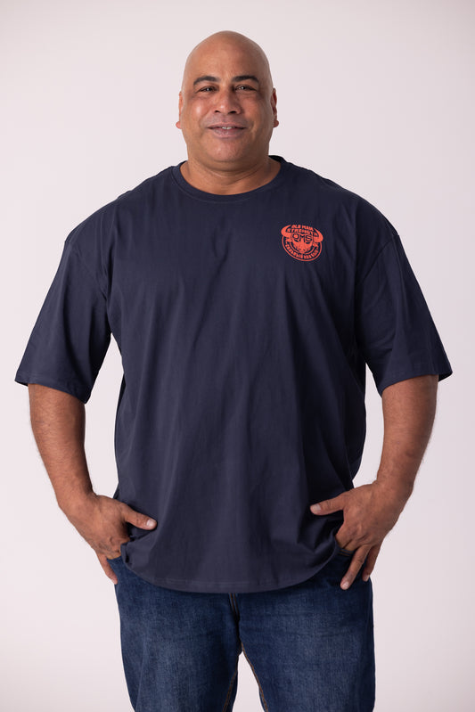 Old Man Strength Original Range  - The Crack Navy T-Shirt