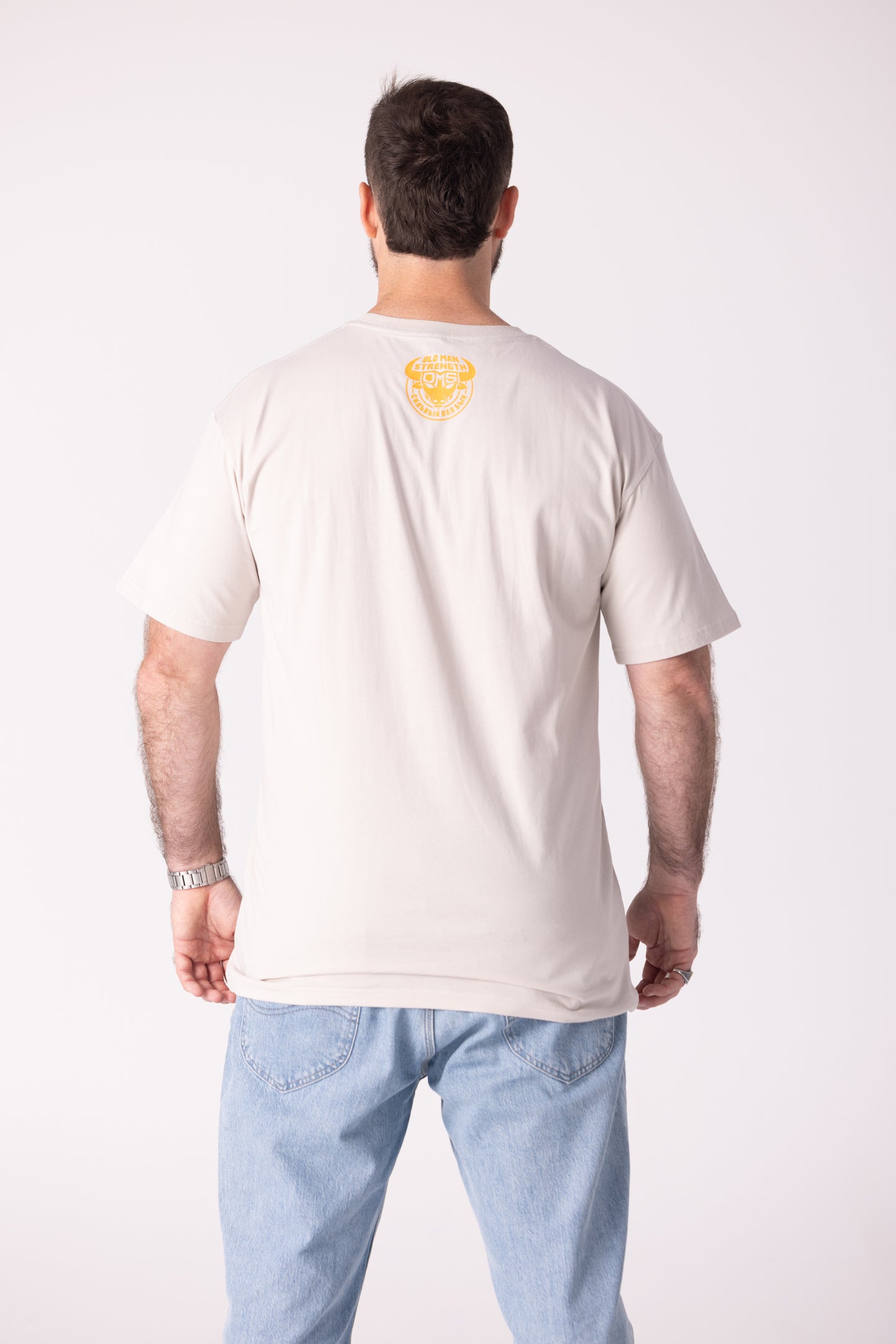 Old Man Strength Original Range - Japanese Bone T-Shirt