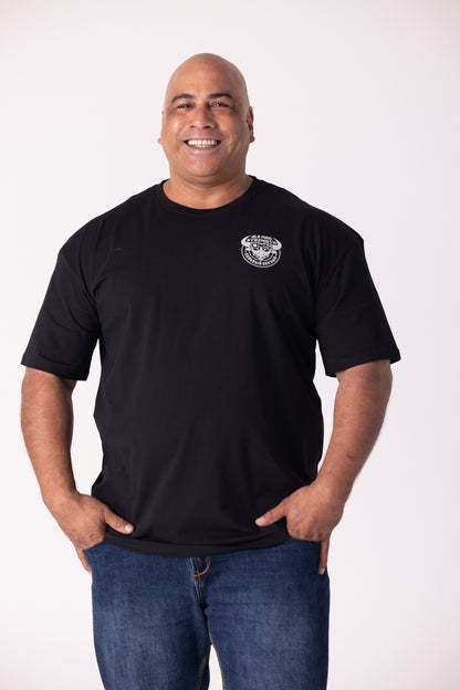 Old Man Strength Original Range  - The Crack Black T-Shirt