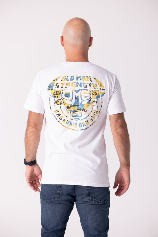 Old Man Strength Original Range - Zed Graff White T-shirt