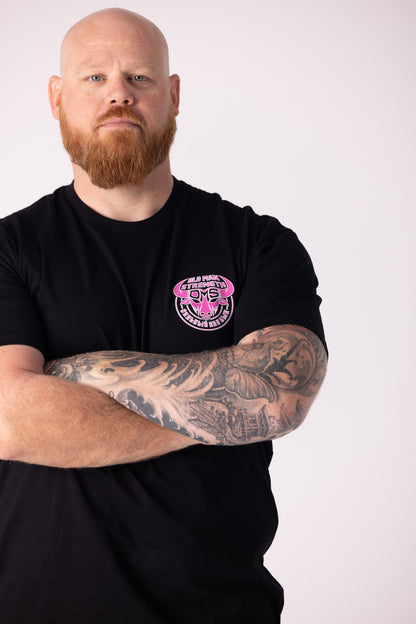 Old Man Strength Original Range  - Hanlon Black T-Shirt