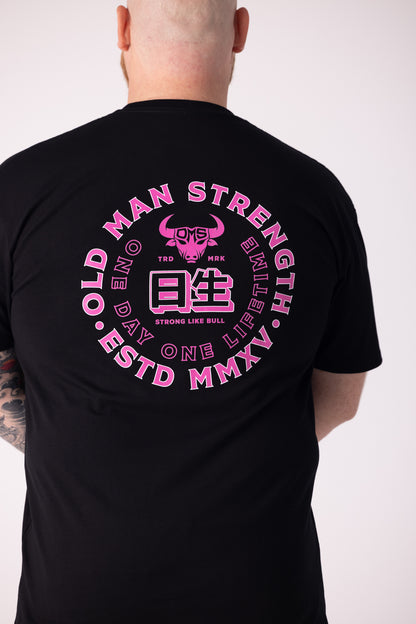 Old Man Strength Original Range  - Hanlon Black T-Shirt