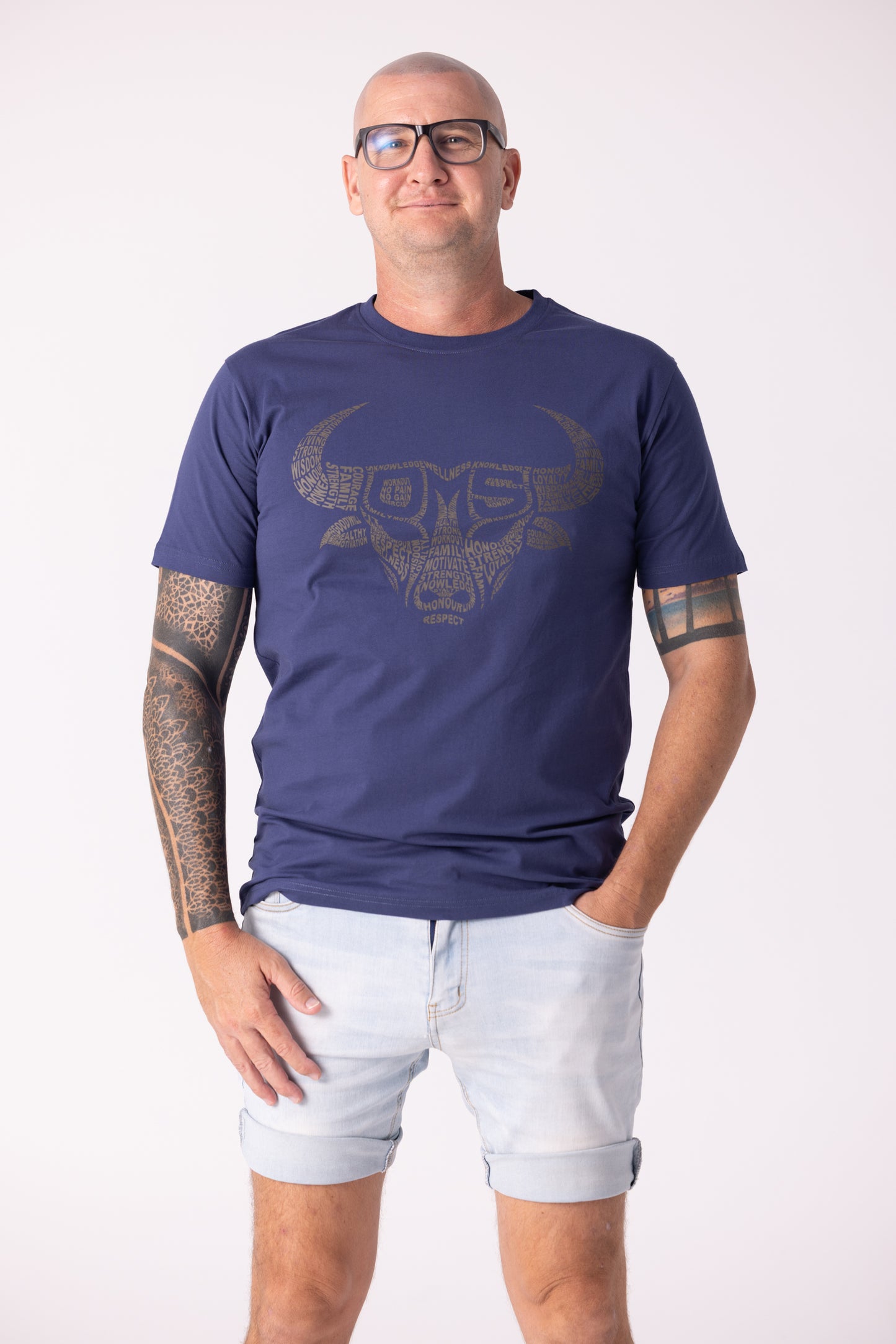 Old Man Strength Original Range - Words Midnight Blue
