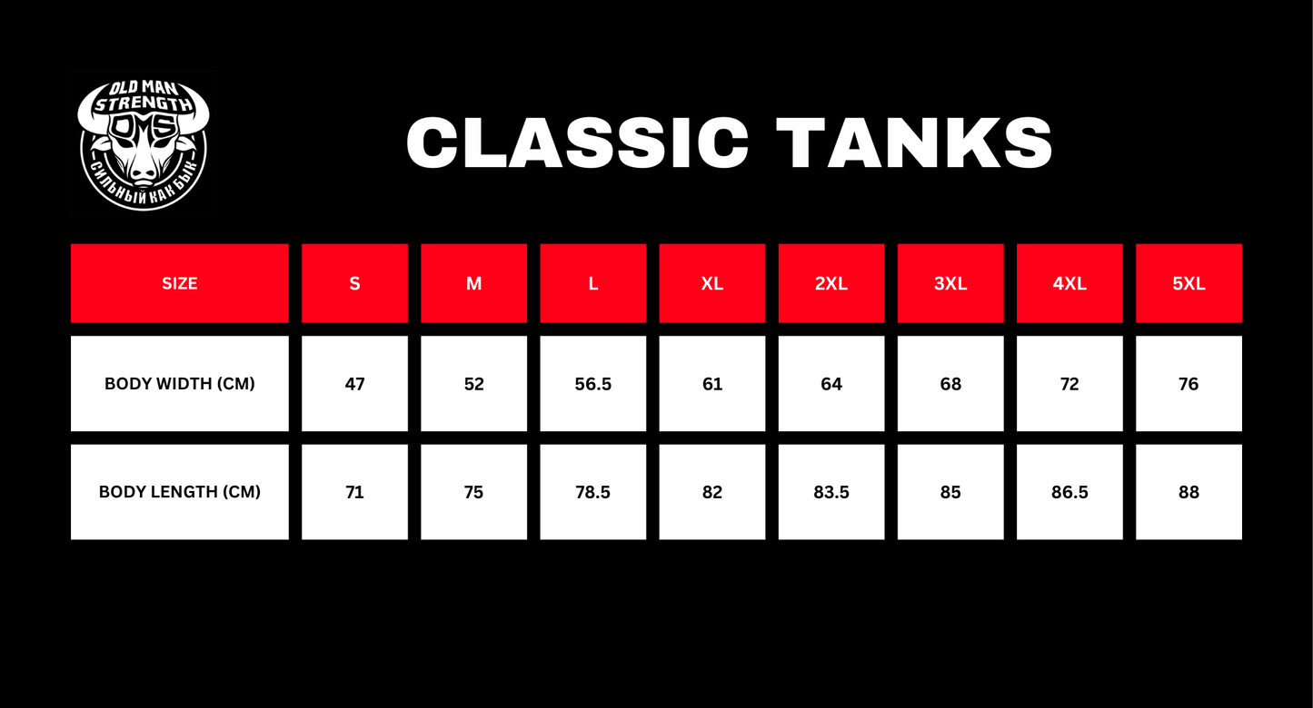 Old Man Strength Original Range Classic Tank Top - LB Bull Navy