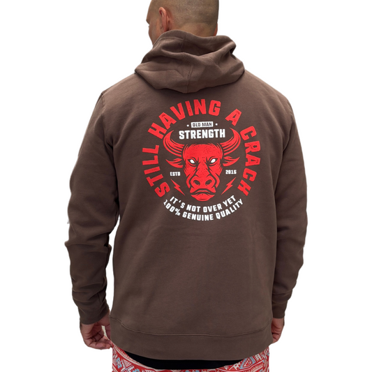 Old Man Strength Hoodie - The Crack Walnut