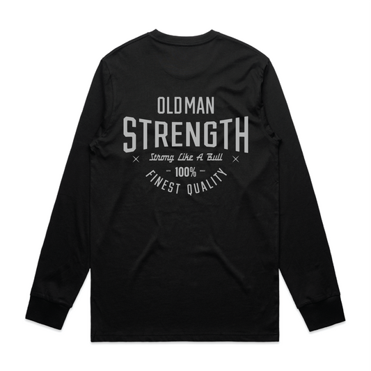 Old Man Strength Original Range Long Sleeve T-Shirt - Gunmetal