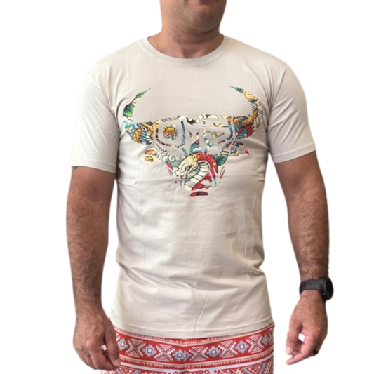 Old Man Strength Original Range - Japanese Bone T-Shirt