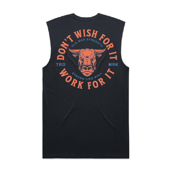 Old Man Strength Original Range Classic Tank Top - No Wishing Navy