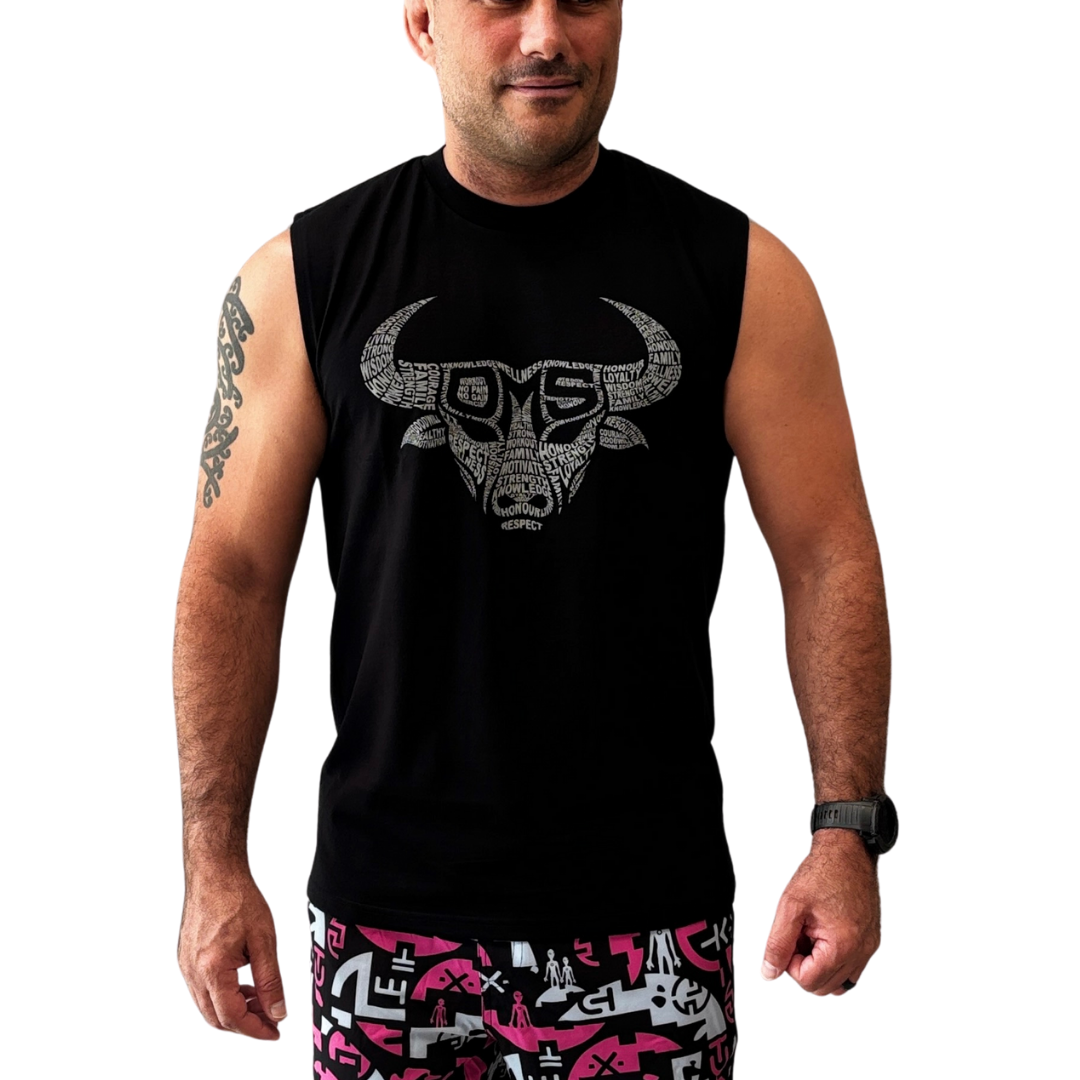 Old Man Strength Original Range Classic Tank Top - Words Black